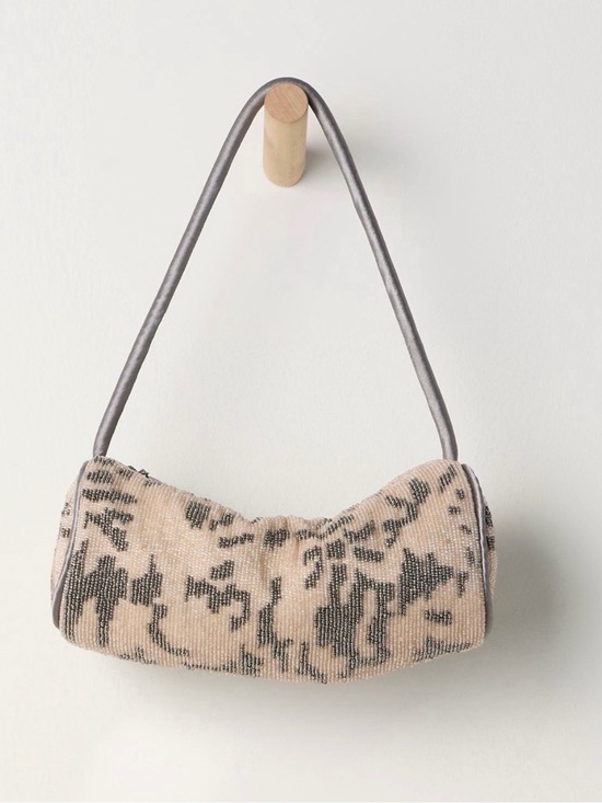 Handbags - Free People Bailey Beaded Barrell Shoulder Bag